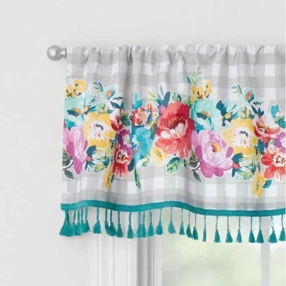 The‎ Pioneer Woman Sweet Romance Blossoms, Small Window 3 piece Curtain Set New!